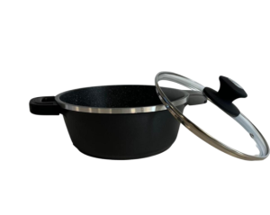 Faitout, revêtement Greblon C2+ en "marbre" Mettmann Professionnel