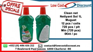 Clean net Nettyant Sol 1L 3refs ( Muguet, lavande, citron )