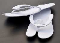 MULES BLANCHES Jetables semelle antibactérienne antidérapante