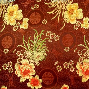 Tissu de brocart au broderie fine - Vente tissus en gros ou moyen quantité (G240)