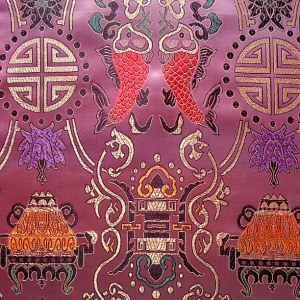 Tissu de brocart au broderie fine - Vente tissus en gros ou moyen quantité (G58)