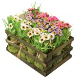 Carton de 4 - Cagette de 12 bouquets d'anémones