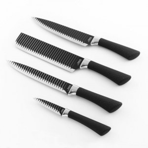 SHOP-STORY - NAMIUTSU : Set de 4 Couteaux de Cuisine Black Shark