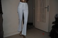 PANTALON BLANC FEMMES