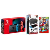 Nintendo Switch Console With Mario Odyssey Game And Charger
