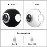 Caméra 360° pour smartphone Android