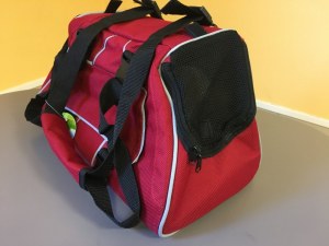 Sac transport rouge pour chat ou petit chien