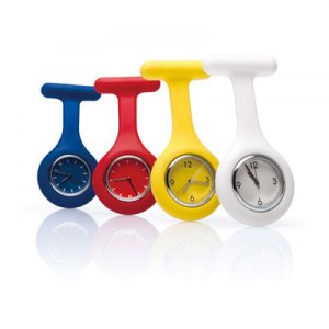 Montre infirmière- Bleu, violet, orange