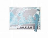 Carte du monde à gratter edition oceans