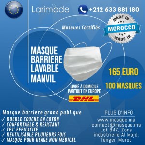 Masque barrière Lavable Larimod MANVIL