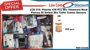 Vêtement neuf femme mix taille toutes saisons 400 pcs / plt