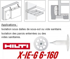 HILTI X-IE-G 6-160CARTON de 100 ( Neuf )
