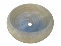 Onyx Caramel Vasque Modèle Lentille