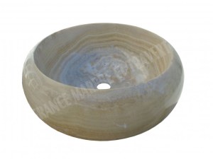 Onyx Caramel Vasque Modèle Lentille