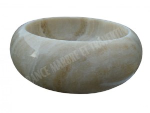 Onyx Caramel Vasque Modèle Lentille - 2