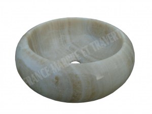 Onyx Caramel Vasque Modèle Lentille - 2