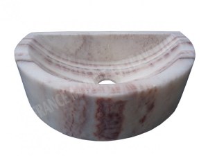 Onyx Miel Clair Lave Main Mi-Lune 40x26 cm