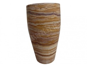 Onyx Miel Piédestal Vasque