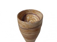 Onyx Miel Piédestal Vasque