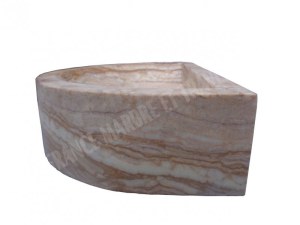 Onyx Miel Lave Main Mi-Lune 40x26 cm