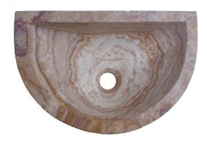 Onyx Miel Lave Main Mi-Lune 40x26 cm