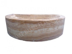 Onyx Miel Lave Main Mi-Lune 40x26 cm