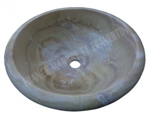 Onyx Miel Vasque Modèle Encastrer