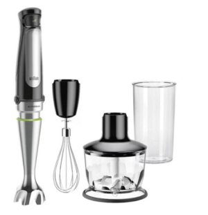 Braun Mixeur plongeant MultiQuick MQ 7035X Noir/acier inoxydable MQ 7035