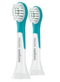 Philips lot de 2 Mini têtes de brosse à dents pour enfants Sonicare HX6032/33