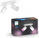 Philips Hue - Ampoules connectées Fugato à 2 Spots - Blanc et Ambiance Couleur - 915005...