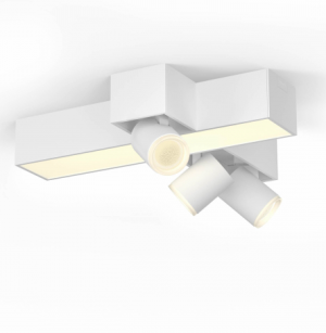 Philips Hue - Plafonnier en croix à 3 spots Centris - Blanc & Ambiance Coloré - 9150059...