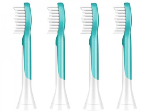 Philips Lot de 4 têtes de brosse à dents Sonicare pour enfant Bleu HX6044/33