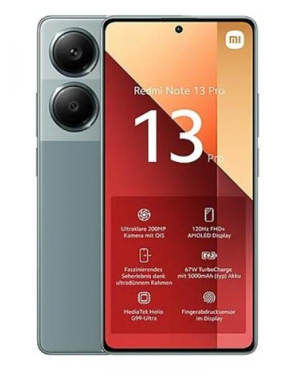 Xiaomi Redmi Note 13 Pro 256Go, couleur Forest Green LTE MZB0G7HEU