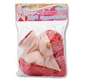 THE REVEALER BOOBIE HOT WATERBOTTLE, BOUILLOIRE CHAUDE COEUR, ROUGE/NAT