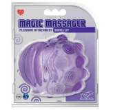MAGIC MASSAGER PLEASURE ATTACHMENTS, SWIRL/LIP, LILA