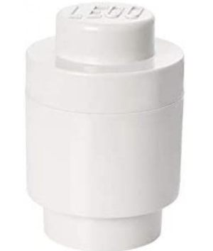 LEGO Brique de rangement ronde 1 plots blanc (40301735)