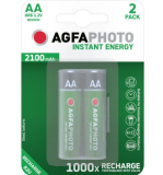 AGFAPHOTO Piles Rechargeables AA Mignon Accu Direct Energy 2100mAh (2-Pack)