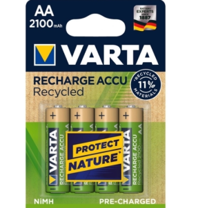 Varta Piles NiMH Mignon AA 2100mAh Blister (Pack de 4) 56816 101 404
