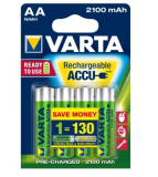 Varta piles NiMH Mignon AA 2100mAh Blister (Pack de 4) 56706 101 404