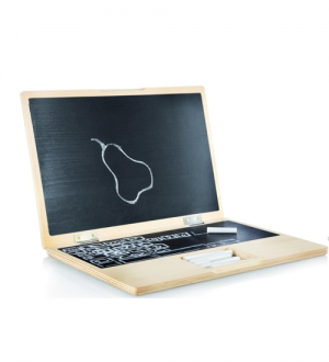 Ordinateur enfant en bois & ardoise