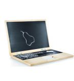 Ordinateur enfant en bois & ardoise