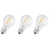 Osram - Lot de 3 Ampoules LED Filament Standard - Culot E27 - 6.5W Equivalent 60W