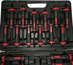 COFFRET A OUTIL DE FRAPPE 21 PCS CHASSE GOUPILLE BURINS KM-1921