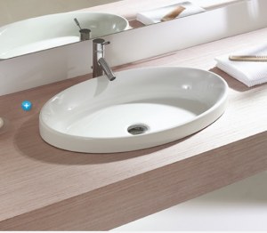 Vasque Sanitana Oval Encastrable 635x390x140