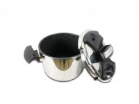 Cocotte minute en inox intérieur en pierre - 3 tailles disponible