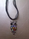Lot de 10 colliers hibou avec strass