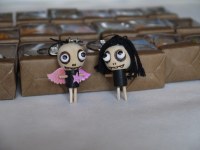 Lot de 12 poupées VOODOO en bois