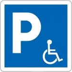 Panneau signalisation Parking PMR