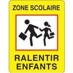 Panneau signalisation Ralentir enfants