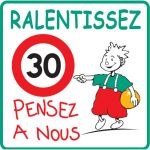 Panneau Sortie d'Ã©cole ralentissez
